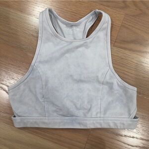 Aerie Soft Gray Tie-Dye Sports Bra